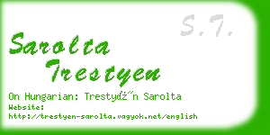 sarolta trestyen business card